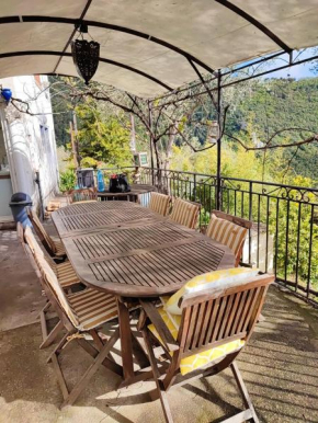 Maison d'une chambre avec vue sur la ville jardin amenage et wifi a Peille